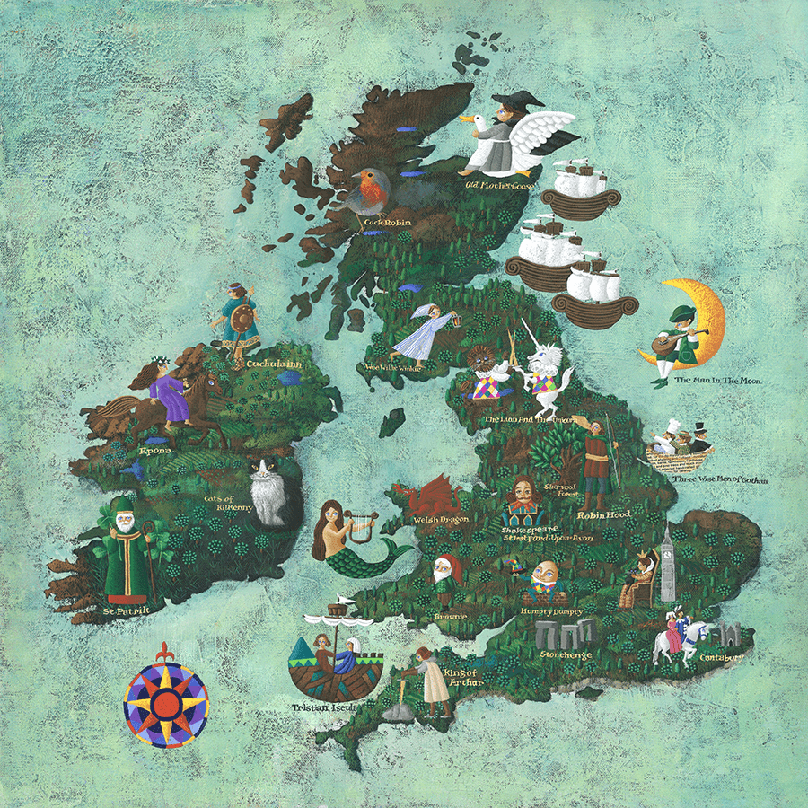 アイルランド・イギリス地図